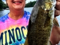 Connie Heiting smiles over her big smallie.