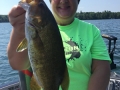 Another big smallmouth for Steve's wife, Connie.