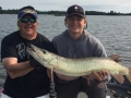 Jack Horvath caught this nice musky in a figure-8 in Steve's boat at the 2017 University of Esox School on Lake of the Woods.