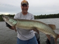 Kevin Schmidt with one of many nice muskies caught during a trip with Steve.