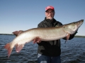 Bouncing a Magnum ShallowRaider on the rocks tripped this cold front fish for Kevin Schmidt.