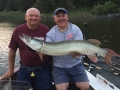 Mike Aalberg and Steve yuck it up at the 2017 University of Esox School on Lake of the Woods.