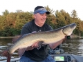 This musky struck precisely at moonrise for Steve and was his second within 48 minutes.