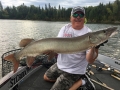 Big musky, figure-8, Mepps Double Musky Flashabou.