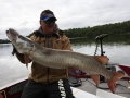 First spot, five casts in, and the first fish of the day for Steve.