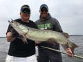 Steve and Rob Kivela yuck it up during the 2017 University of Esox School on Lake of the Woods.