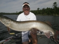 This musky was a total sell-out on the bait and nearly ripped the rod from Steve's hands!