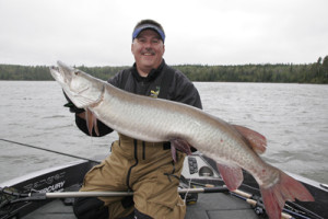 It took only two days for Steve Heiting to catch the first big musky with his new 9-foot Legend Elite musky rod.